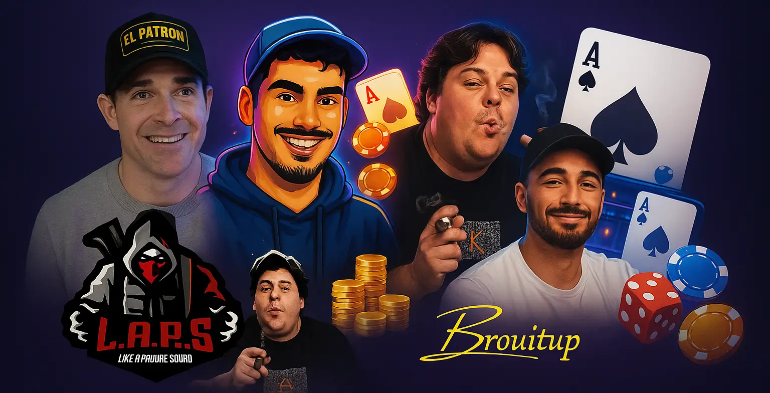 Compilation de streamers de casino français