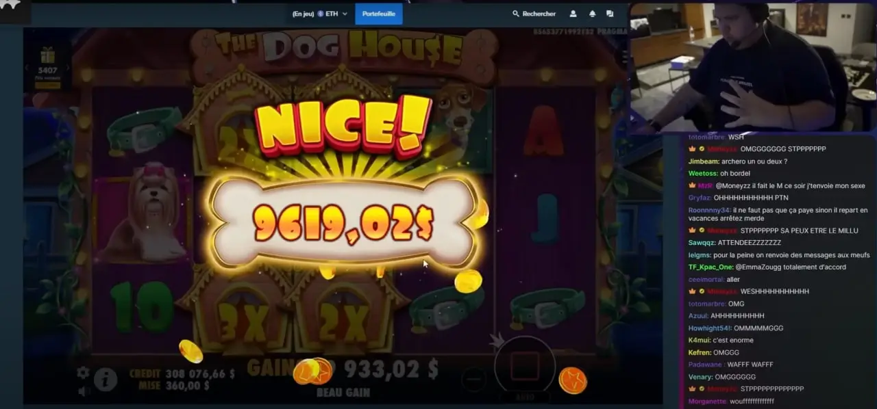 TeufeurS en plein stream de casino